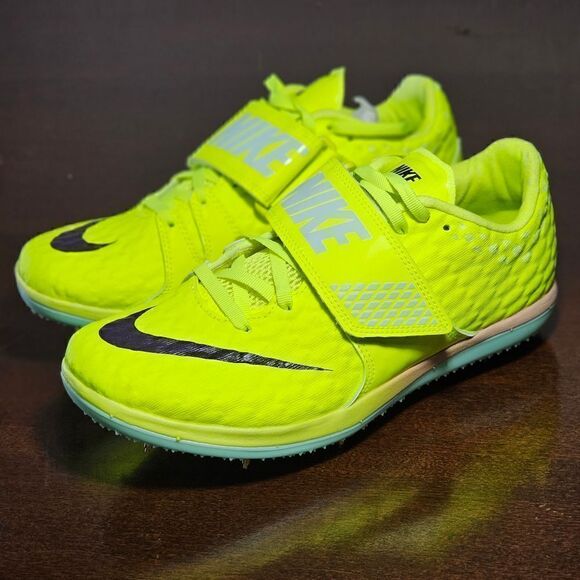 Nike High Jump HJ Elite Track Spikes Shoes Volt Mint Black Women's 6.5 DR992-700 - Picture 3 of 16
